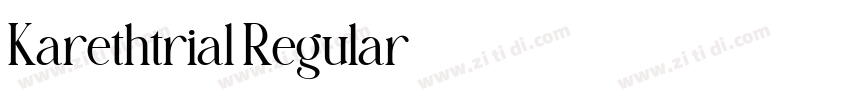 Karethtrial Regular字体转换